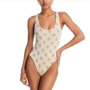Solid & Striped Crinkle Sun Brule Luela One-Piece Swimsuit
